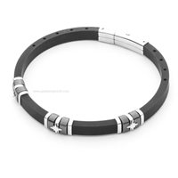 Bracciale 4US: Cesare Paciotti Uomo in Caucciù 4UBR5037 - 4UBR5037